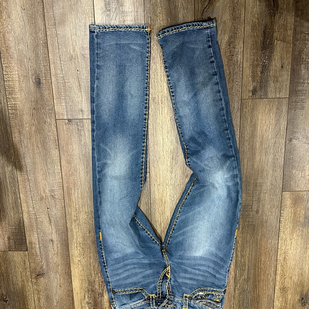 True Religion Blue Skinny Jeans Classic Style